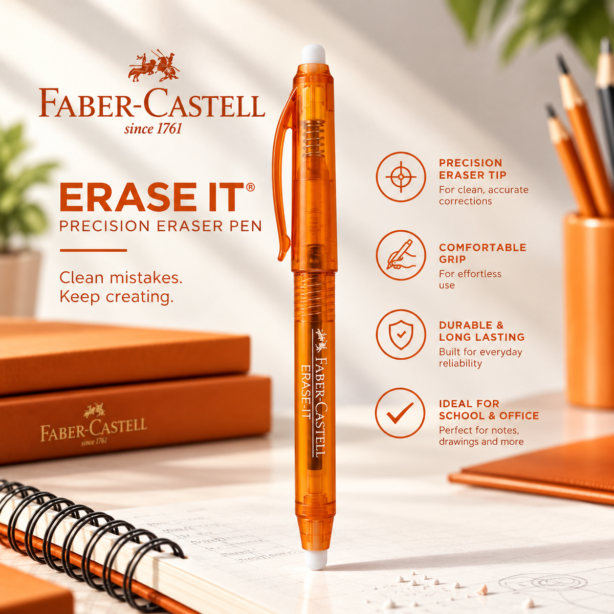 Faber-Castell Erasable Gel Roller 0.7mm