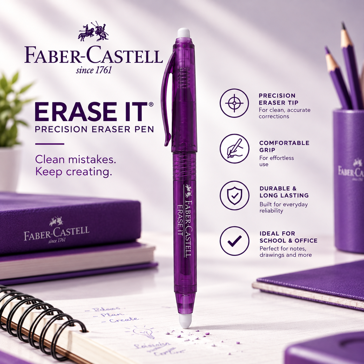 Faber-Castell Erasable Gel Roller 0.7mm