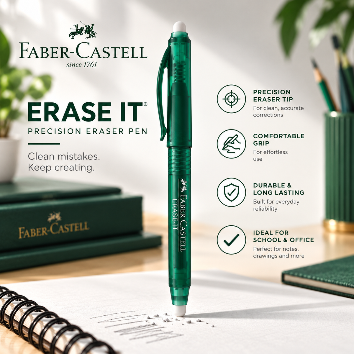 Faber-Castell Erasable Gel Roller 0.7mm